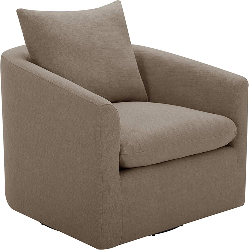 Amazon Brand – Stone & Beam Elisabet Upholstered Swivel Chair, 33.5"W, Slate | Amazon (US)