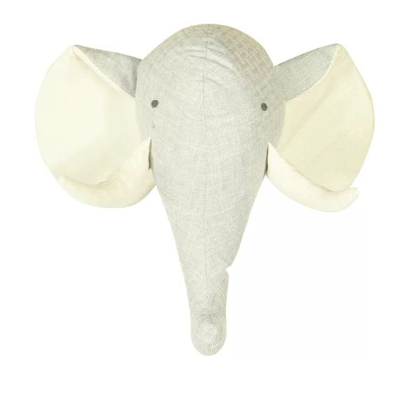 Alexander Linen Blend Elephant Head Faux Taxidermy | Wayfair North America