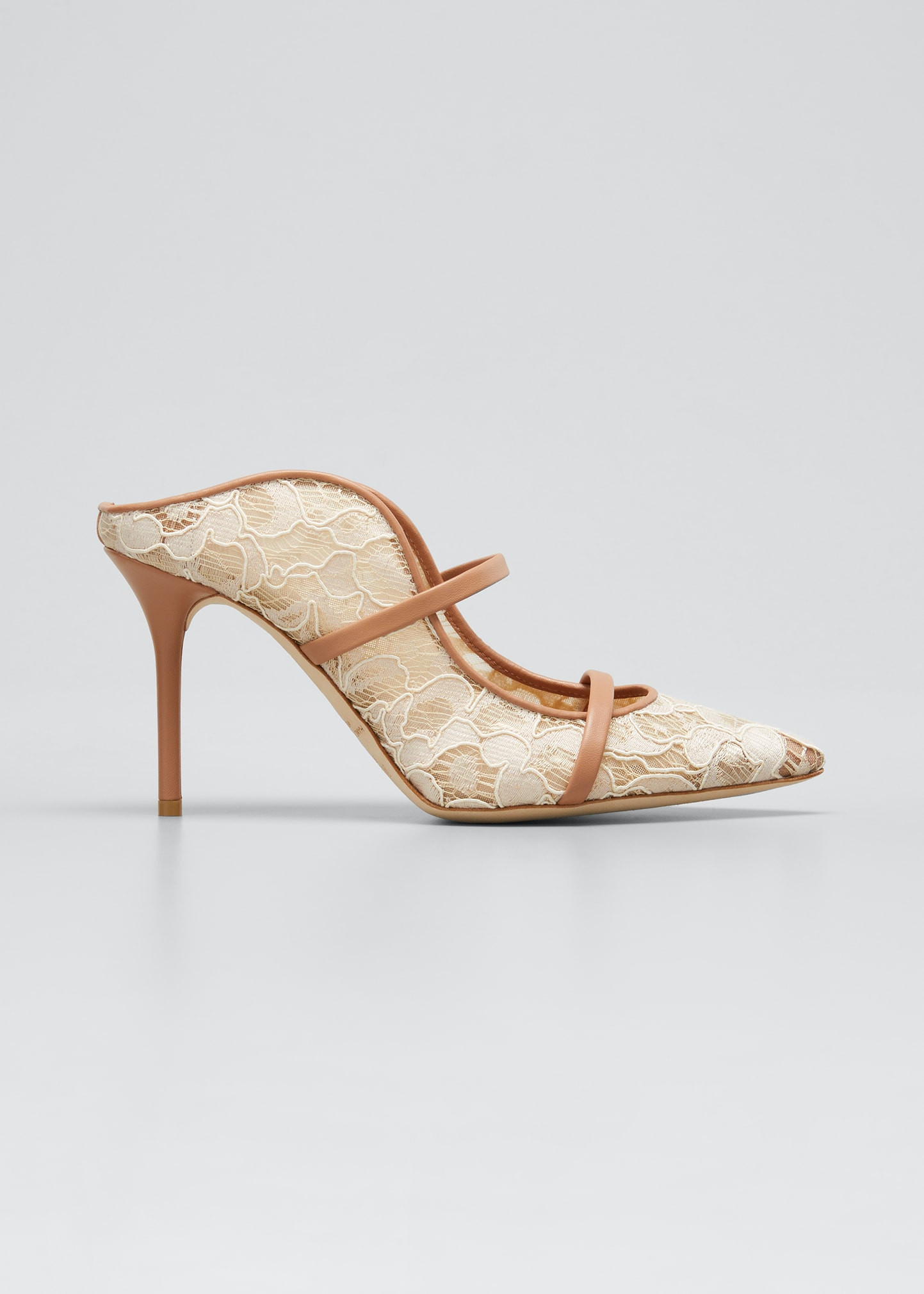 Maureen Lace Stiletto Mule Pumps | Bergdorf Goodman