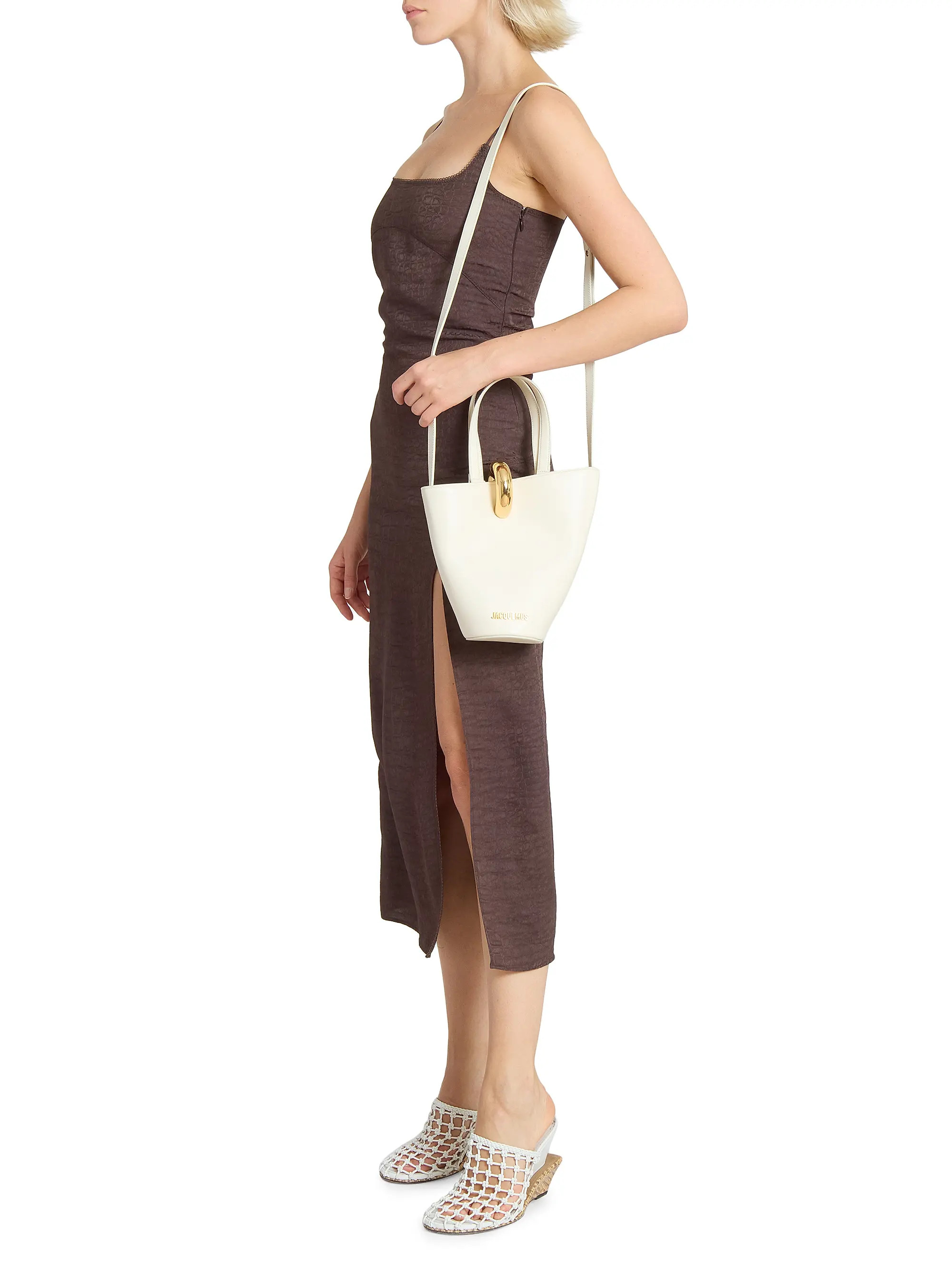 Jacquemus Le Petit Bambola Leather Bucket Bag | Saks Fifth Avenue | Saks Fifth Avenue