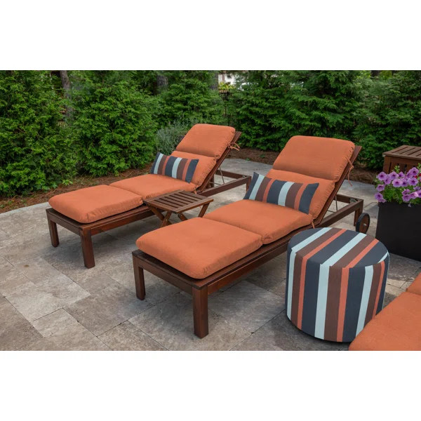 Pryer Lark Manor™ 1 - Piece Outdoor Sunbrella® Seat/Back Cushion 22'' W x 74'' D | Wayfair North America