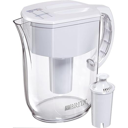 Brita Standard Everyday Water Filter Pitcher, White, Large 10 Cup, 1 Count | Amazon (US)