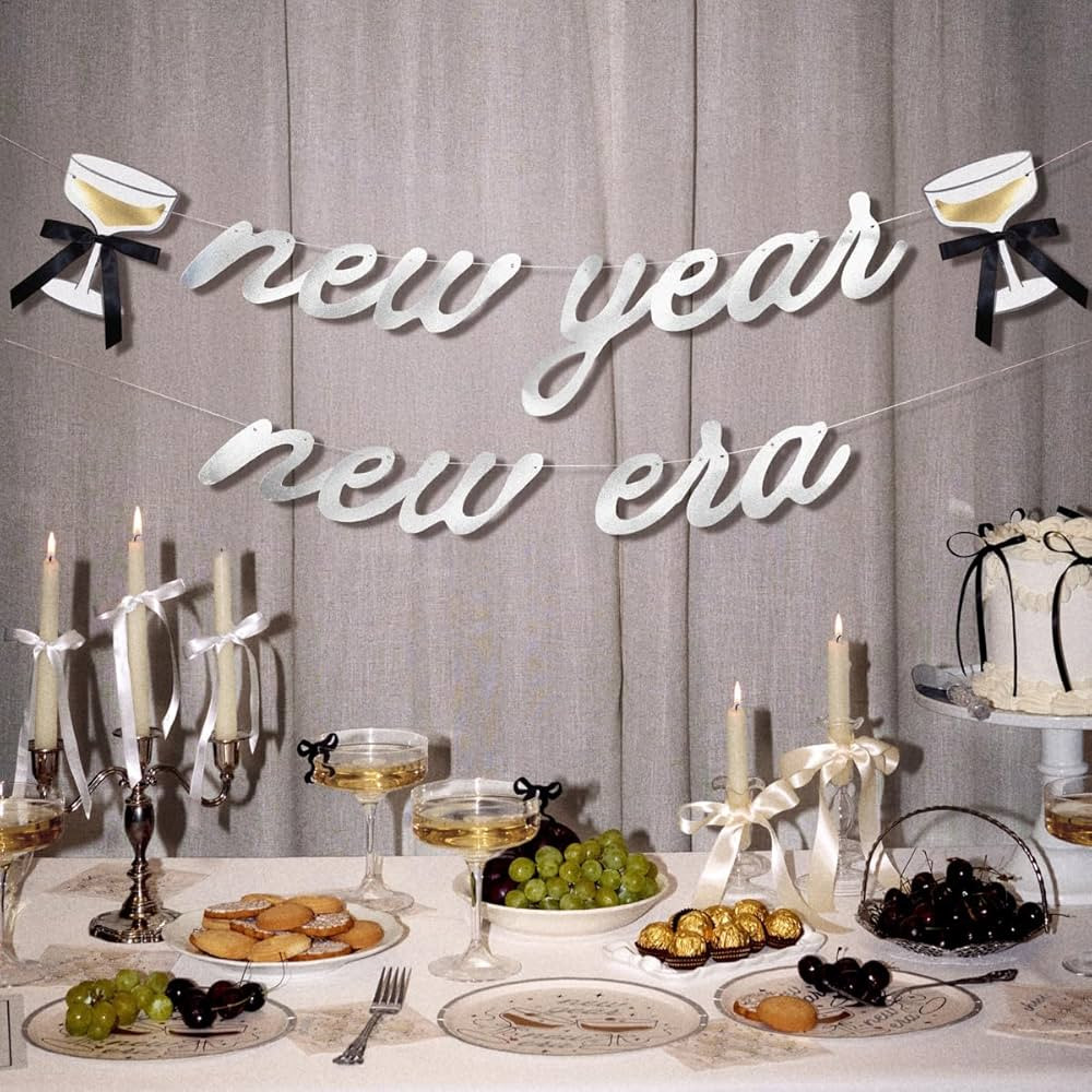 xo, Fetti New Year, New Era Iridescent Banner - 2 pcs 5 Ft. | NYE Party Decorations, 2026 Decor, ... | Amazon (US)