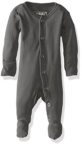 L'ovedbaby Unisex-Baby Organic Cotton Footed Overall, Gray, 0/3 Months | Amazon (US)