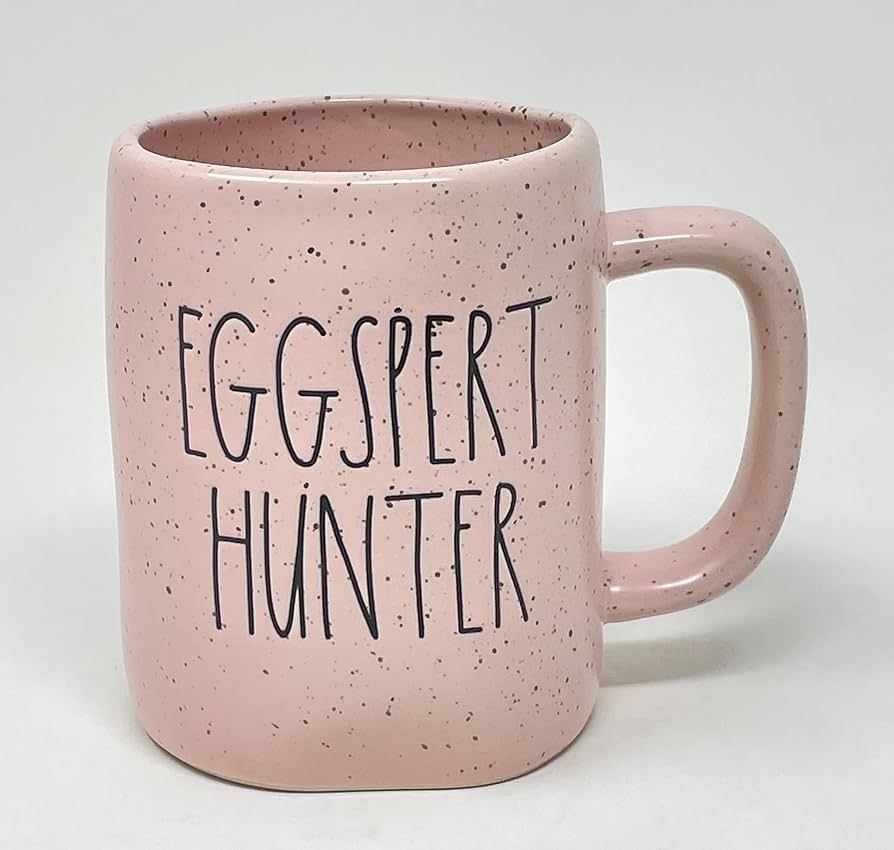 Rae Dunn EGGSPERT HUNTER Speckled Mug NEW PINK Easter - 16 oz - Dishwasher and Microwave safe | Amazon (US)