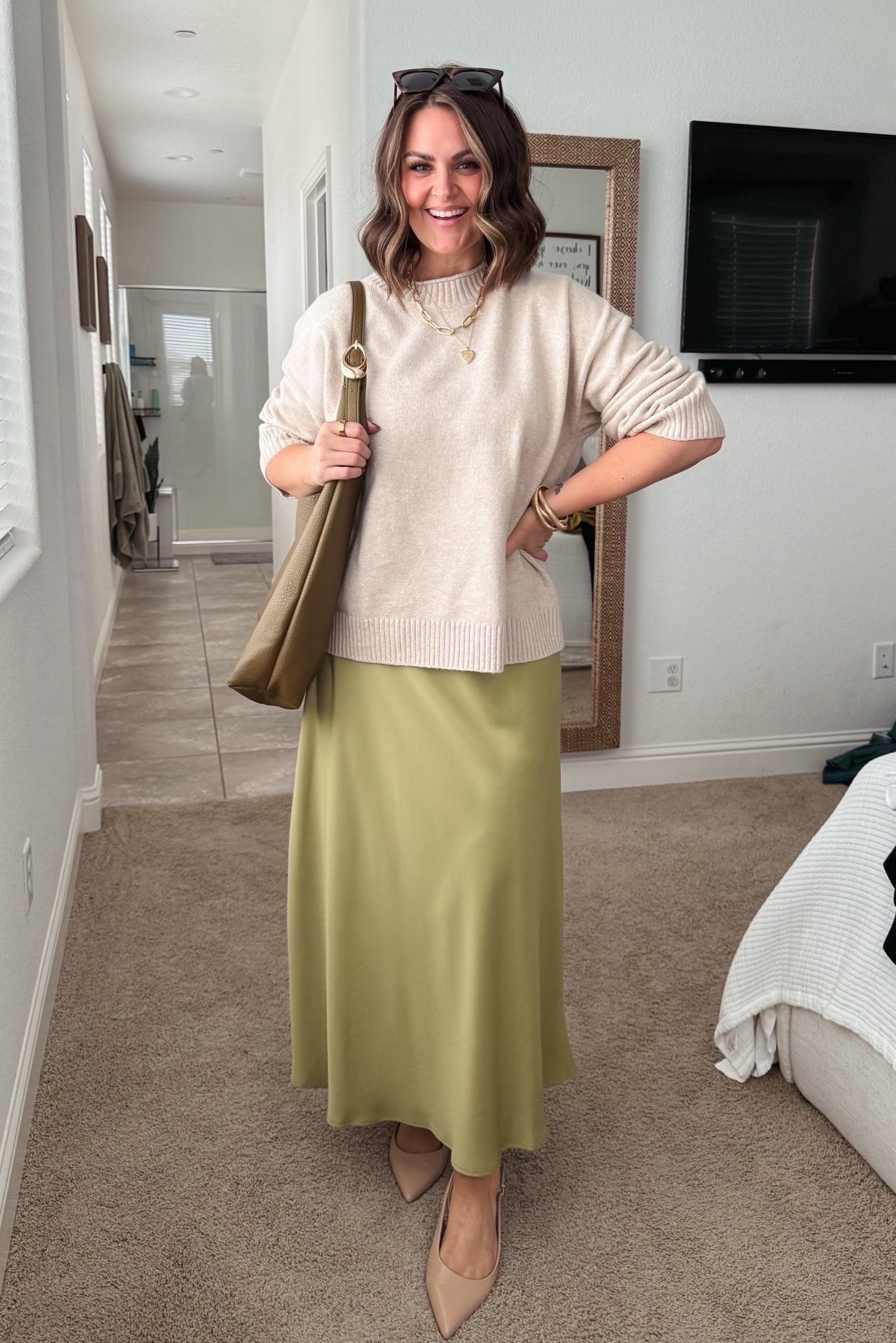 This is a great transitional outfit into Spring! 🍀🍃🌱💚

Bra & Shapewear shorts, XL
Skirt, XL
Sweater, large
Shoes, 10 (true size)

Transitional outfit, Spring outfit, size 12, midsize, curvy, affordable style, under $50, workwear, closet staples, fall basics

#LTKFindsUnder50 #LTKMidsize #LTKootd