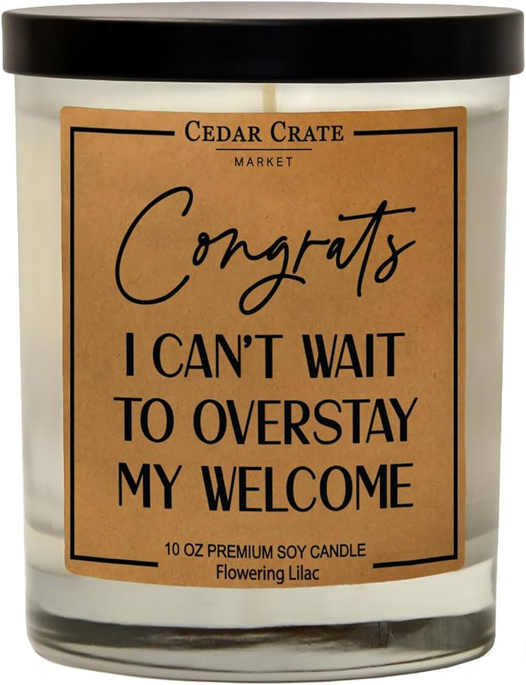 Cedar Crate Market House Warming Presents for New House, Funny Housewarming Candle, New Apartment... | Amazon (US)
