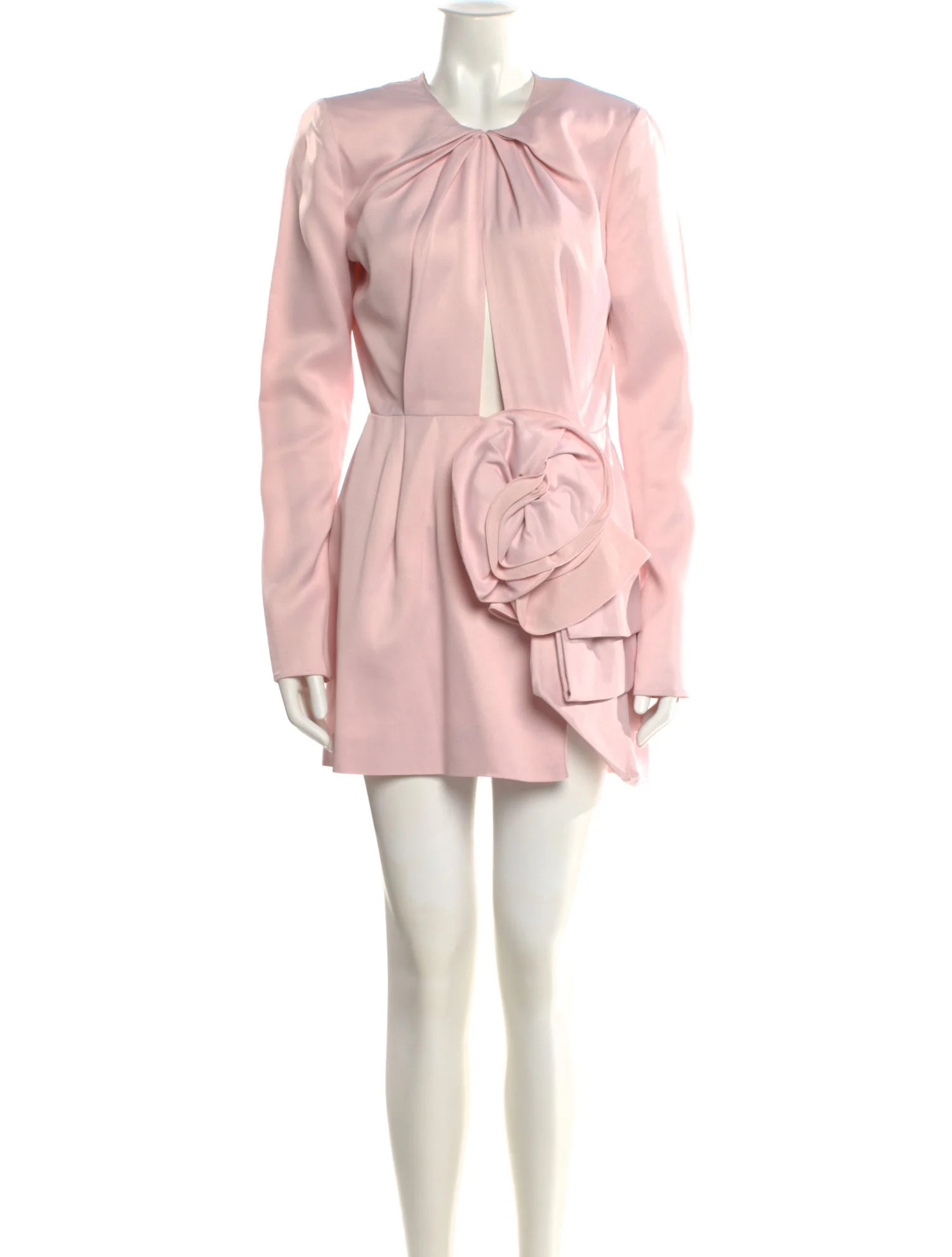 Magda Butrym Crew Neck Mini Dress - Pink Dresses, Clothing - MAGBB27258 | The RealReal | The RealReal