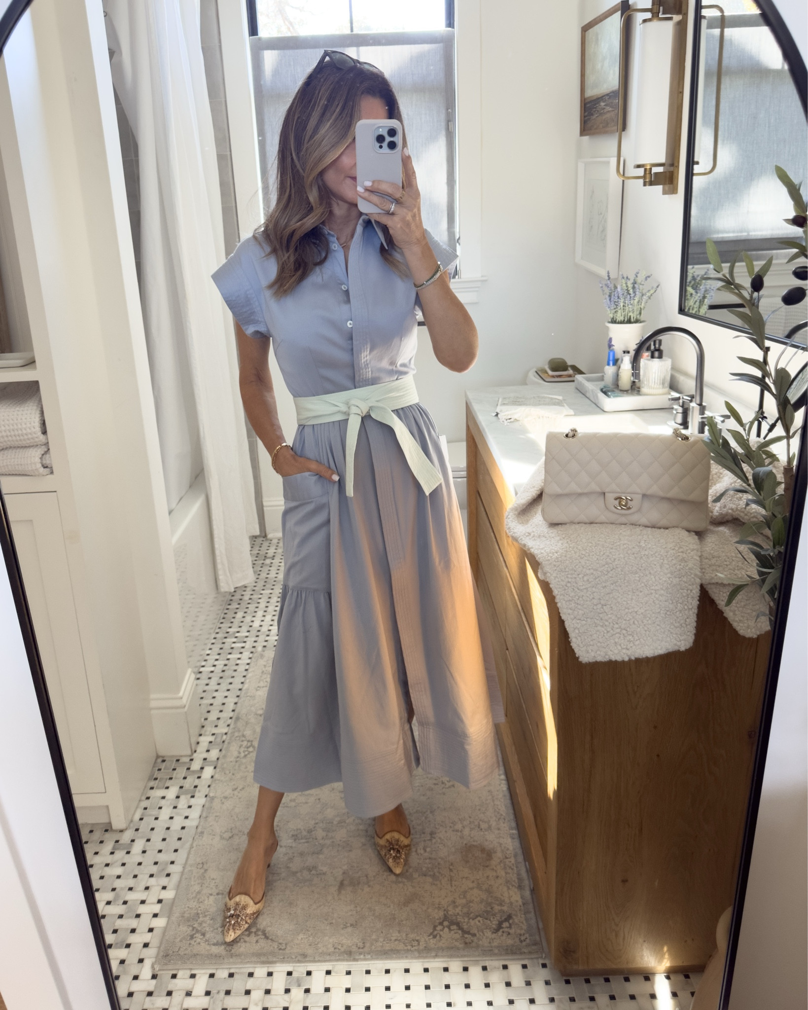 Love this classic, elegant dress. 2 removable belts included. 
Wearing a S
Discount code Tammy15


#LTKStyleTip #LTKOver40 #LTKTravel