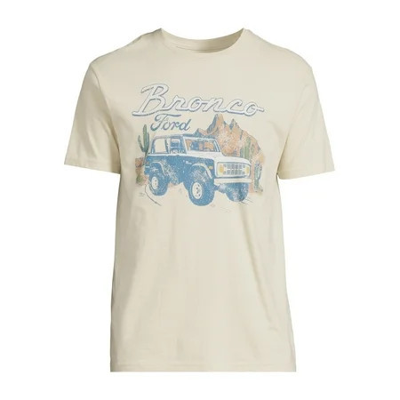 Ford Bronco Men s and Big Men s Graphic Tee with Short Sleeves Sizes S-3XL | Walmart (US)