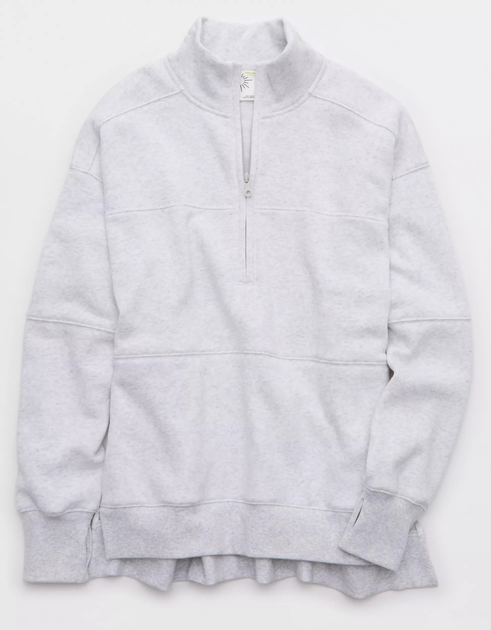 OFFLINE By Aerie Cloud Fleece Quarter Zip Sweatshirt | Aerie