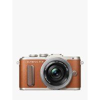 Olympus PEN E-PL8 Compact System Camera with 14-42mm EZ Lens, HD 1080p, 16.1MP, 3 LCD Touch Screen, Tan | John Lewis UK