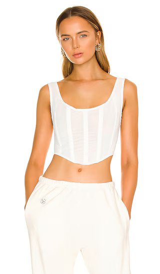 By Dyln Miller Corset Top in White | Revolve Clothing (Global)