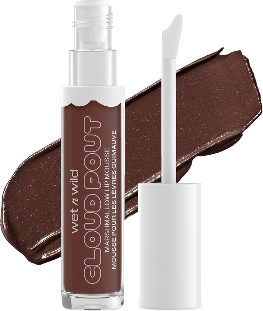 wet n wild Lip Cream Cloud Pout w/Marshmallow, Dark Brown Love You Smore | Argan Oil | Vitamin E ... | Amazon (US)
