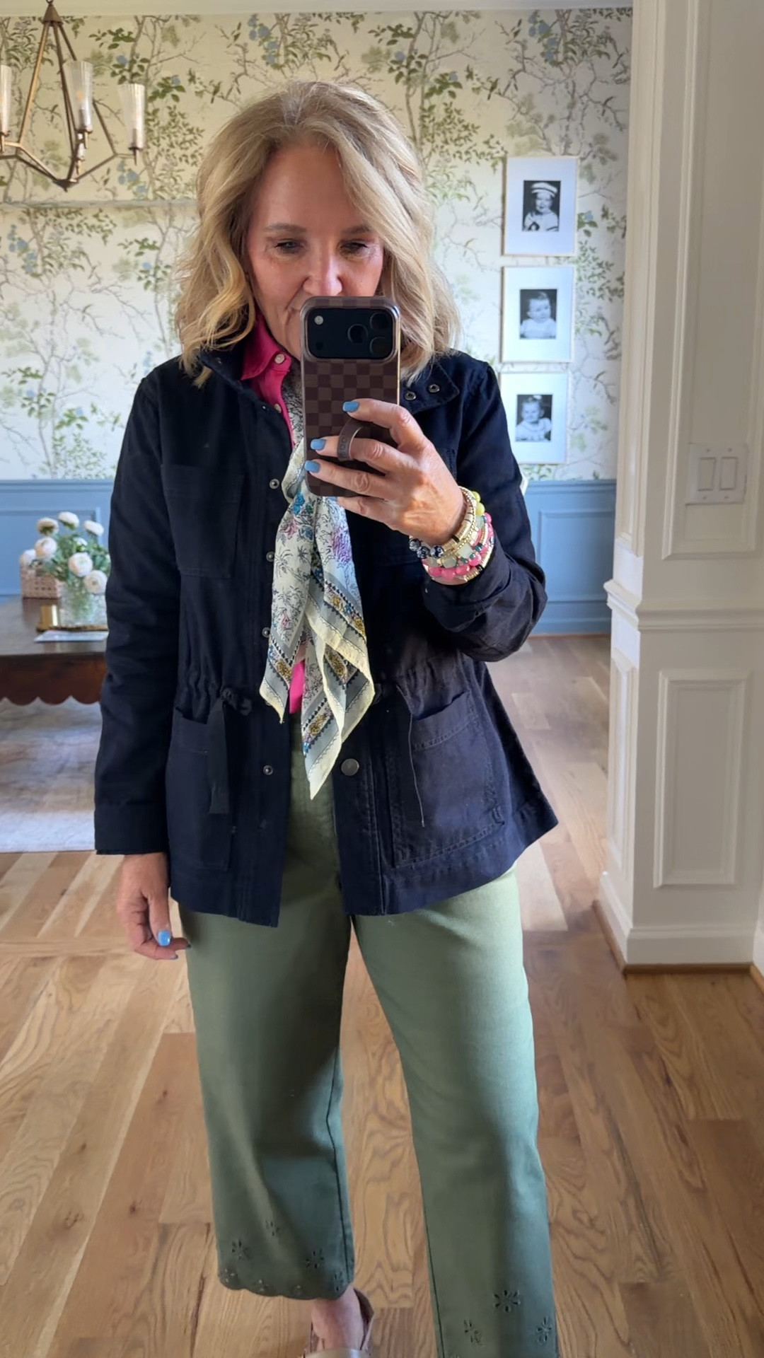 A few new tablets pieces just in time for their sale going on.
Pants with the eyelet hem size
Satin blouse is not just for dressing up. It’s great under layering size medium petite.
Twill jacket size medium petite
I’m not sure if my scarf is still available, but I’ll link with
And my favorite, most comfortable transition shoe the Mary Jane espadrille 

20% off my bracelet stack with code NANETTE20

#LTKOver40 #LTKSaleAlert #LTKPetite