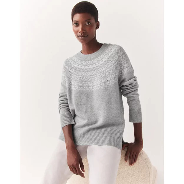 Sparkle Fair Isle Jumper with Cashmere | The White Company (UK)