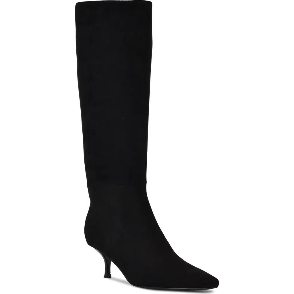 Nine West Havier Knee High Kitten Heel Boot in Black at Nordstrom, Size 8.5 Wide Calf | Nordstrom