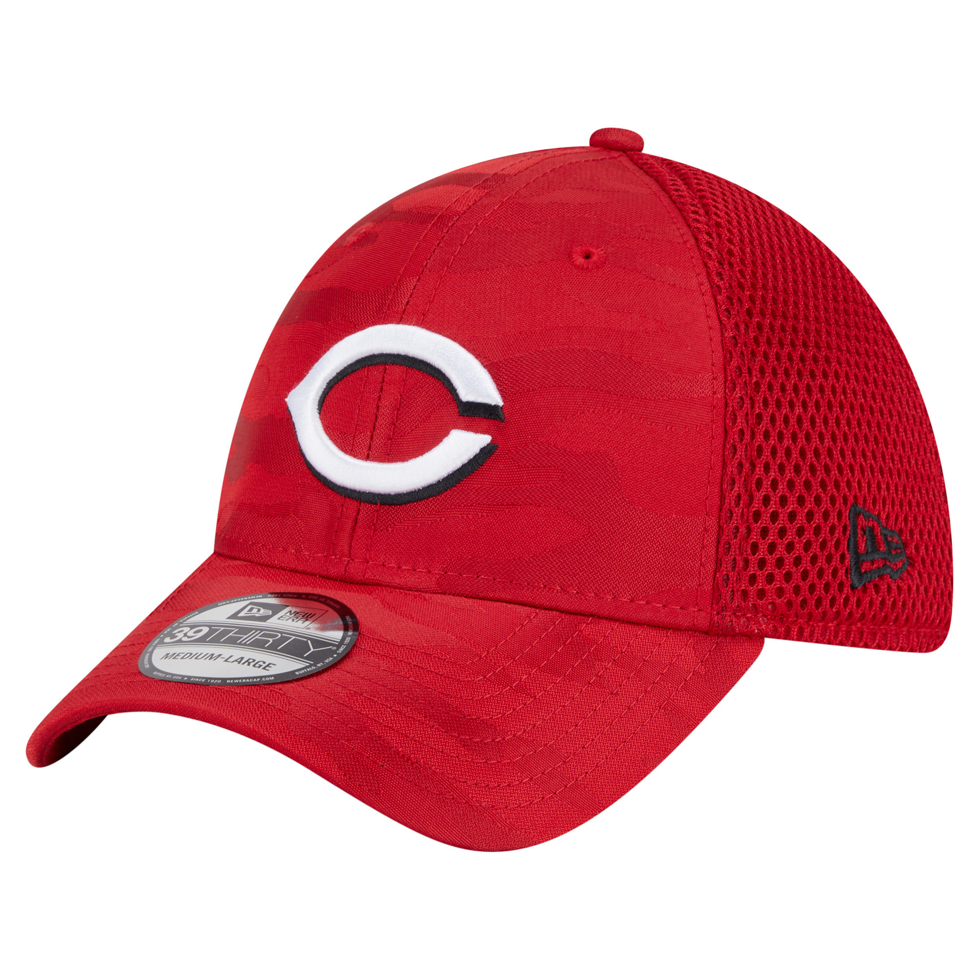 Youth New Era Red Cincinnati Reds Camo 39THIRTY Flex Hat | Fanatics