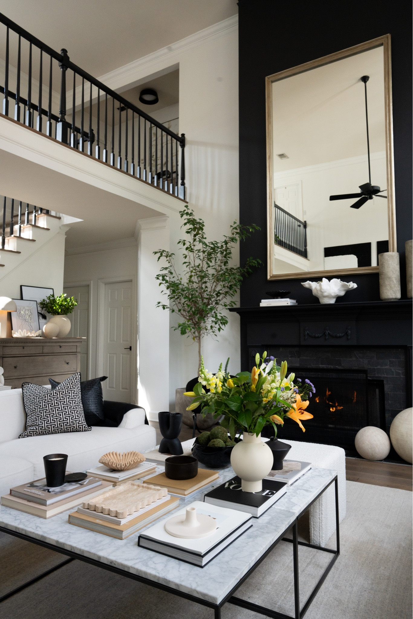 Modern Classic Living room decorated and ready for Spring!

#LTKSeasonal #LTKstyletip #LTKhome