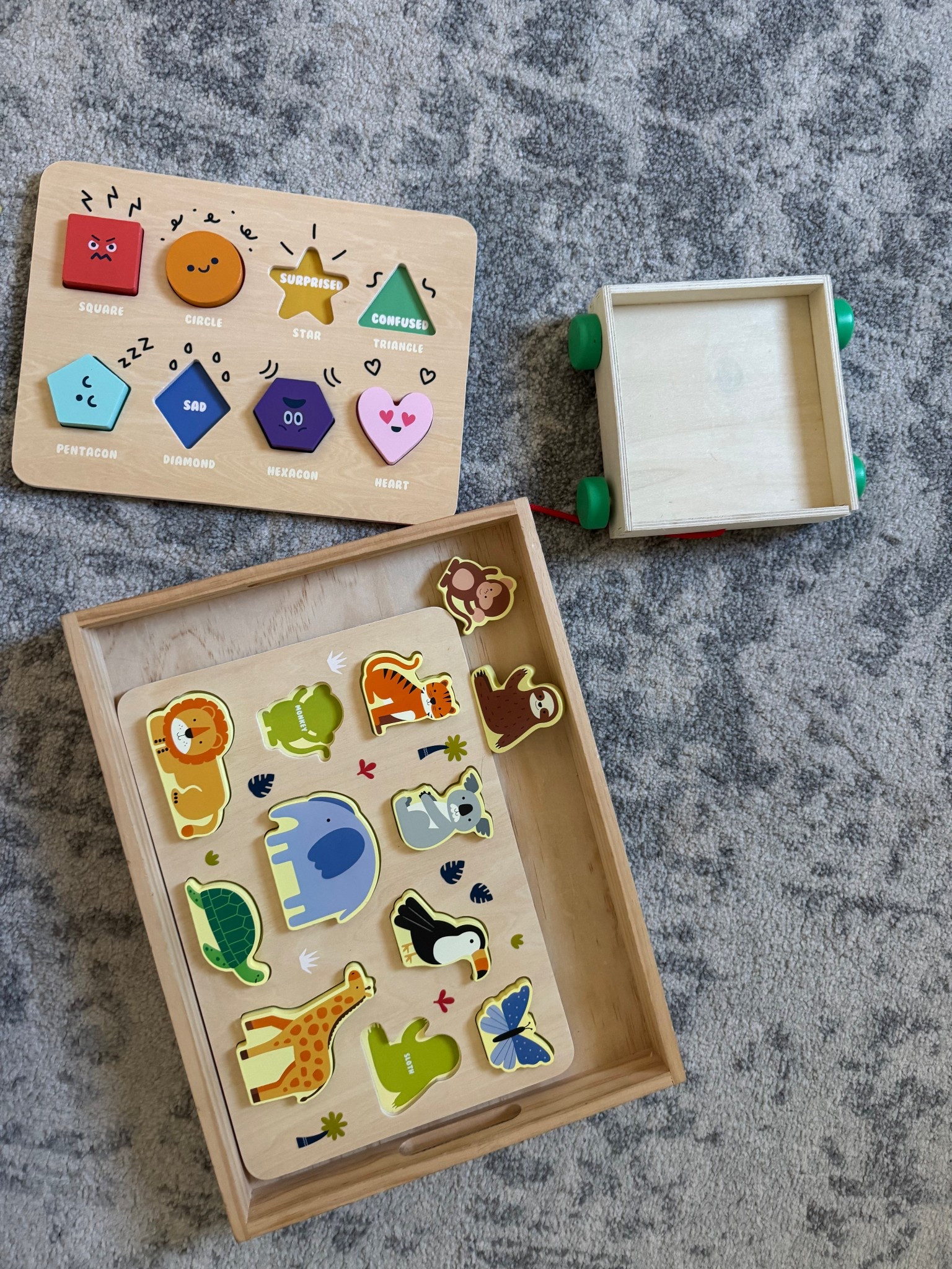 Wooden puzzles my 2 year old got for his birthday from the target line gigglespace. A set of 2 for $10 that’s a steal! 


Montessori kids
Birthday 
Second birthday 
Kids toys 

#LTKKids #LTKGiftGuide #LTKFindsUnder50