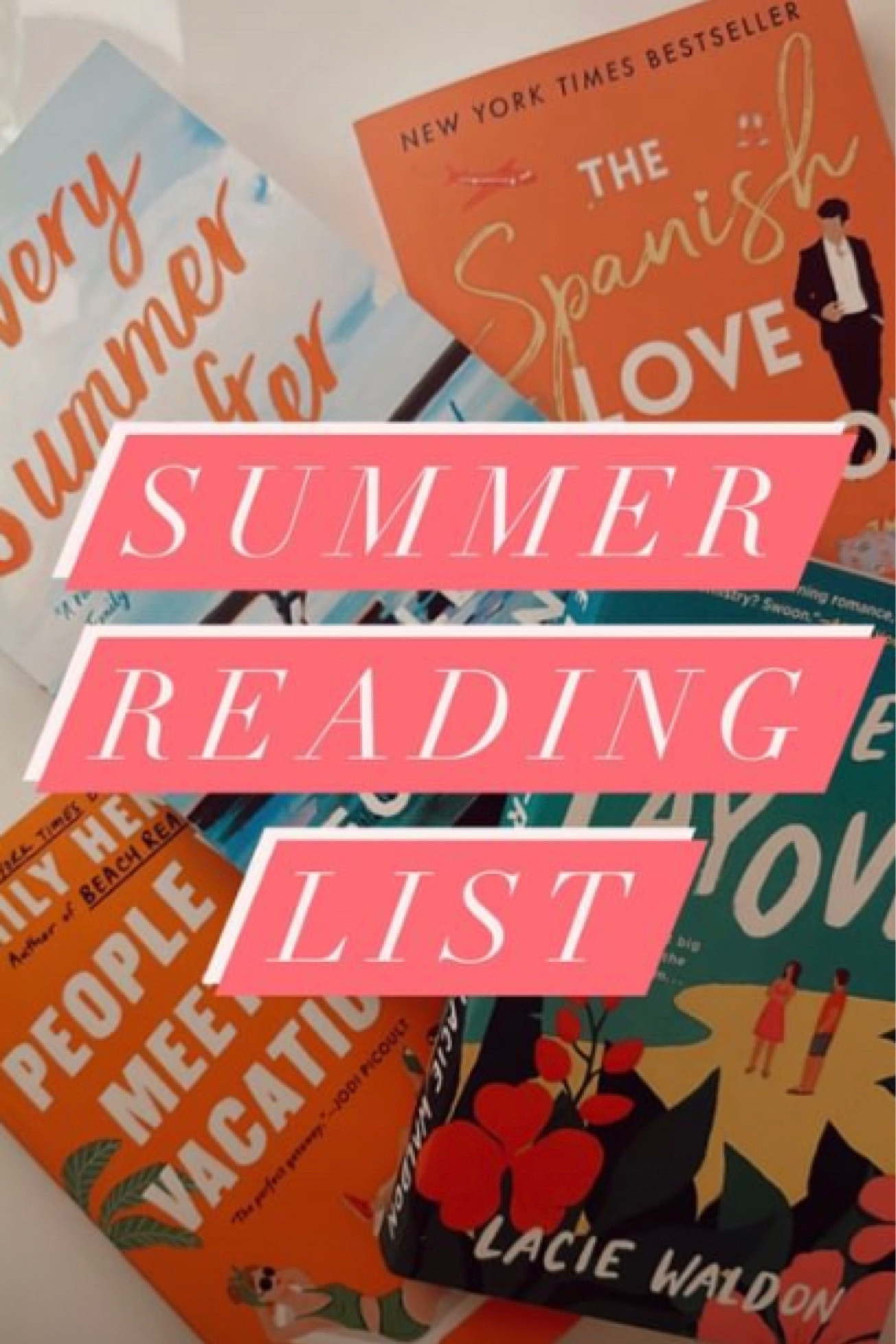 Summer reading list 

novel | TBR | romance | comedy | beach read | book | fiction | book recommendations | vacation 

#LTKtravel #LTKFind #LTKunder50