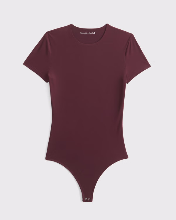 Women's Soft Matte Seamless Tee Bodysuit | Women's Tops | Abercrombie.com | Abercrombie & Fitch (US)