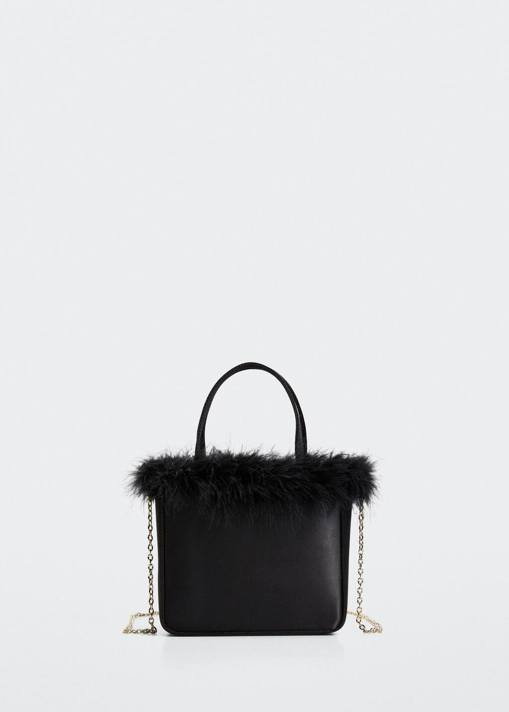 Satin feather bag | MANGO (US)