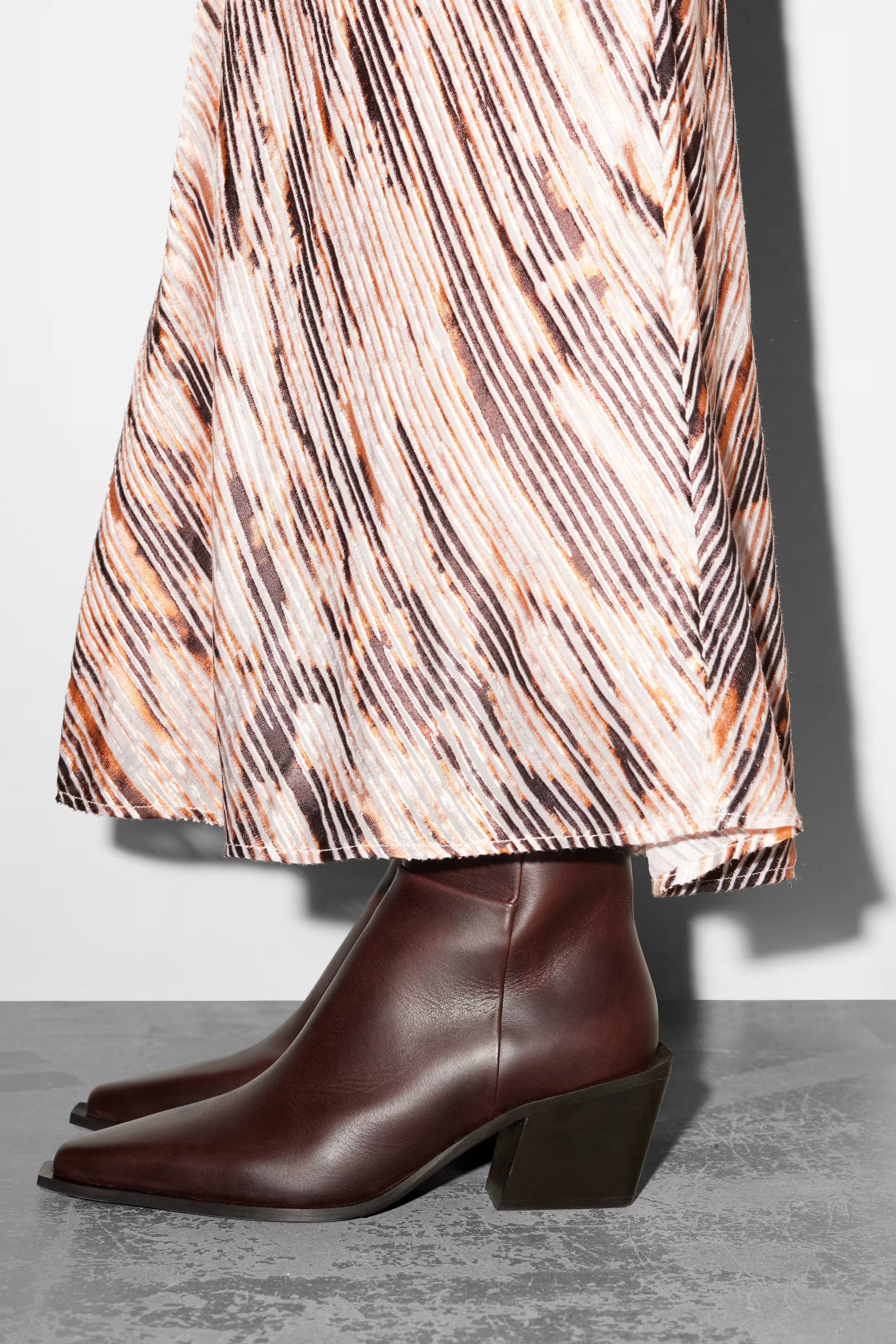Sleek Leather Cowboy Boots | H&M (UK, MY, IN, SG, PH, TW, HK)