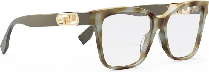Fendi Maxi O Lock 55mm Square Glasses | Nordstrom | Nordstrom