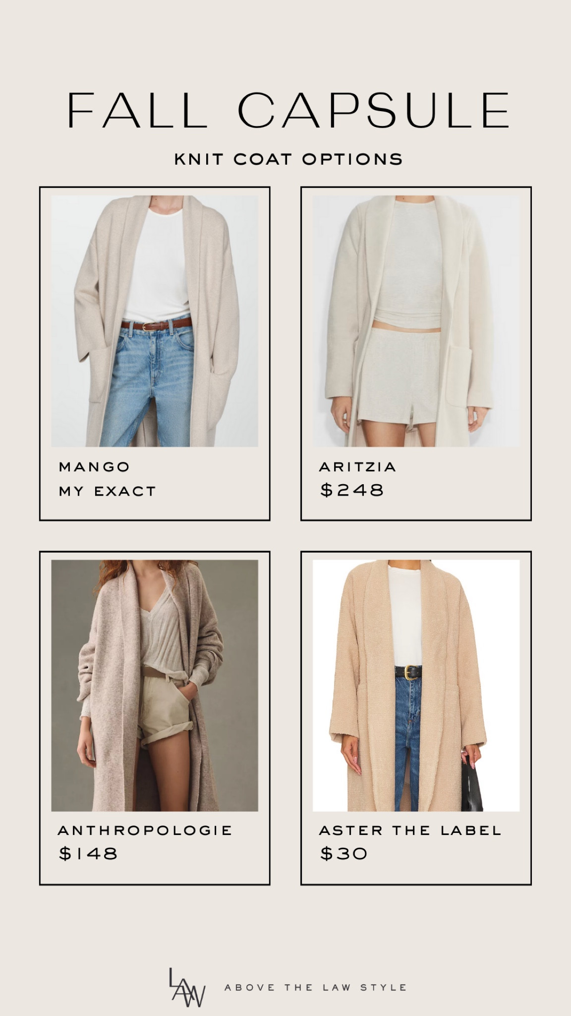 Fall Capsule: Knit Coat

#LTKFindsUnder100 #LTKStyleTip #LTKSaleAlert