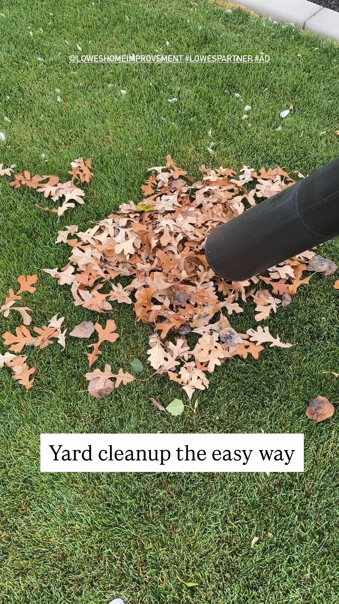 A combo blower + leaf vacuum and mulched for under $100 YES PLEASE!! 
#LowesPartner @loweshomeimprovement #ad 