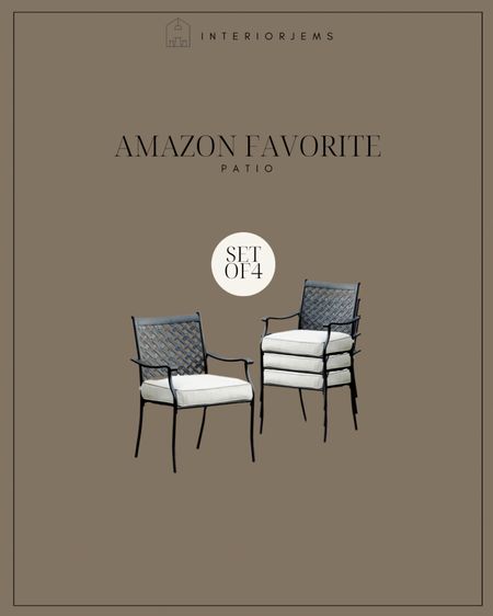 Such an incredible deal on these patio dining chairs from Amazon. They also come with cushions, set up for patio, dining chairs, quick shipping from Amazon, porch, and pat.

#LTKstyletip #LTKsalealert #LTKhome