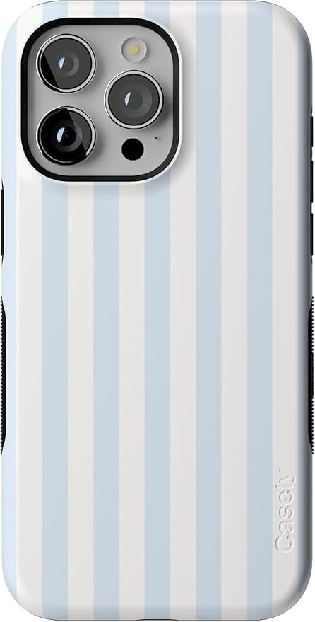 Casely iPhone 15 Pro Max Case | Blue Stripes | Sunday Best | Compatible with MagSafe | Bold Prote... | Amazon (US)