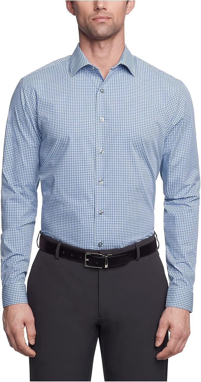 Kenneth Cole Unlisted Men's Slim Fit Checks and Stripes (Patterned) Dress Shirt - Amazon Exclusiv... | Amazon (US)