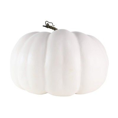 Large Halloween Pumpkin Solid Cream - Hyde and Eek! Boutique™ | Target