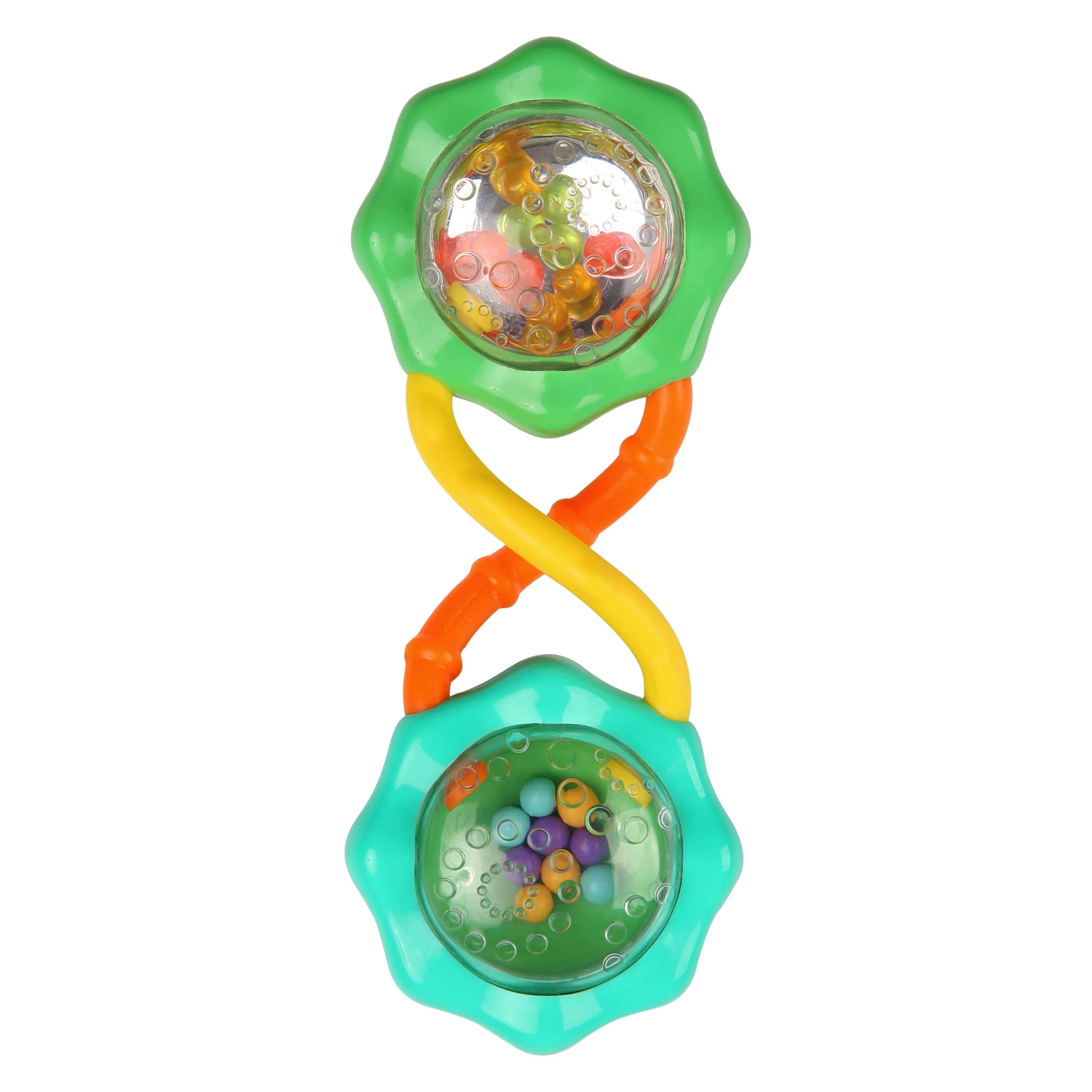 Bright Starts Rattle & Shake BPA-Free Baby Barbell Toy, Green, Ages Newborn+ | Walmart (US)