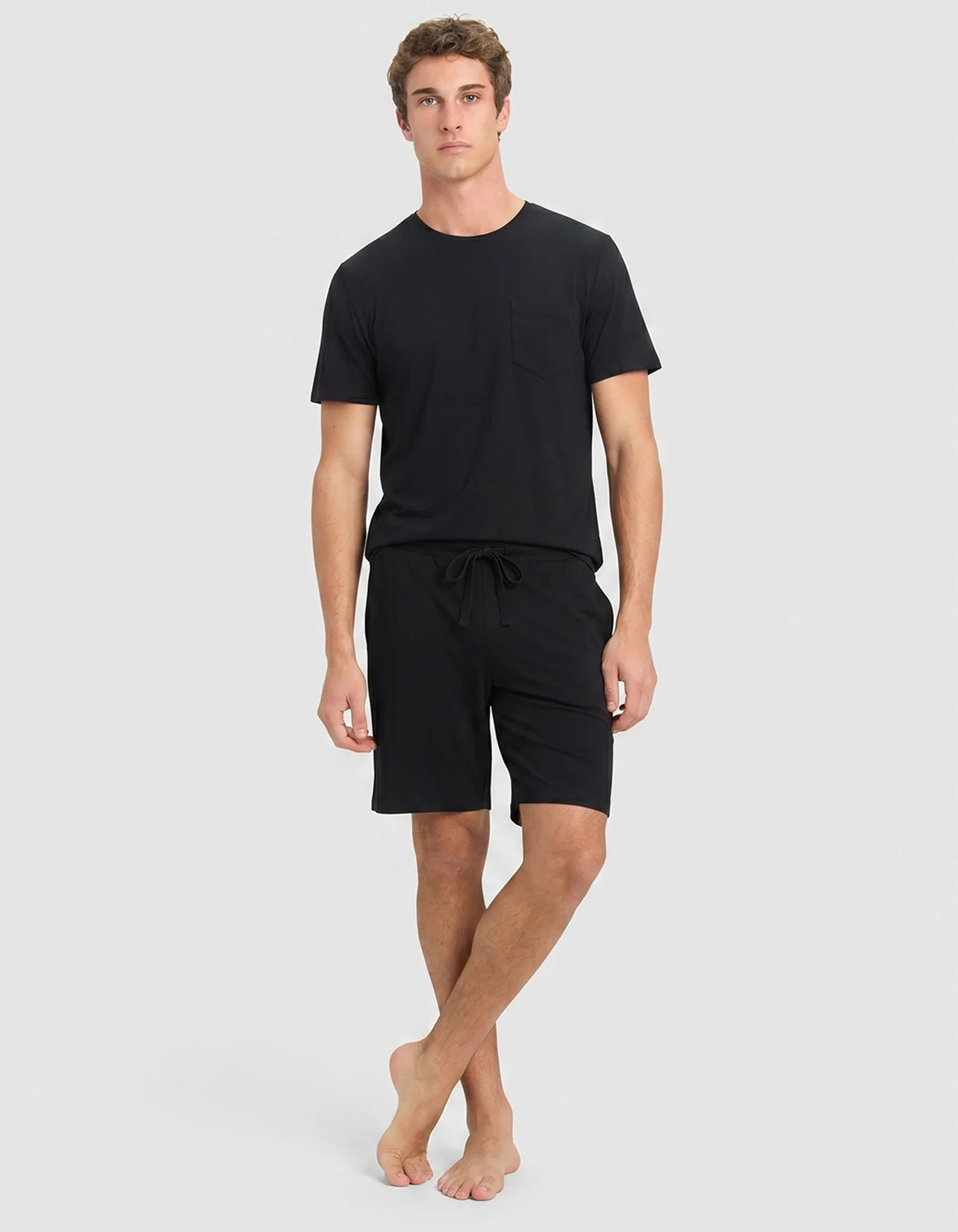 Men's Bamboo Stretch-Knit Short Sleeve Pajama Set | Cozy Earth