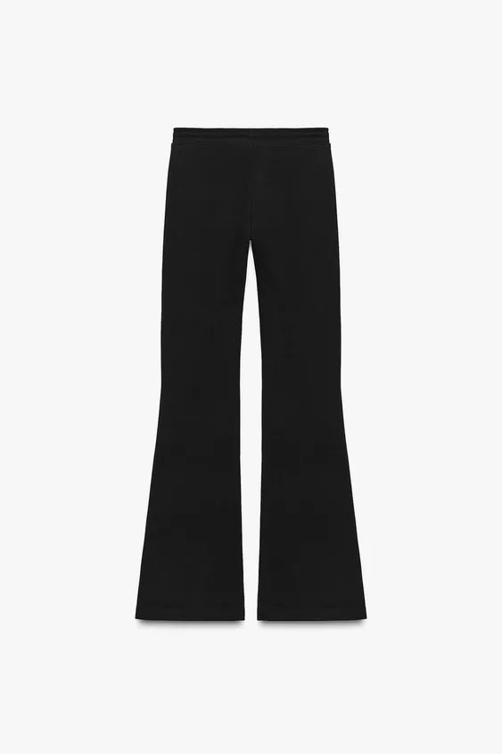 INTERLOCK FLARE TROUSERS | Zara UK