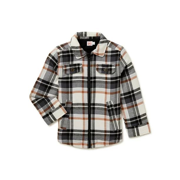 Wonder Nation Boys Shirt Jacket, Sizes 4-18 & Husky | Walmart (US)