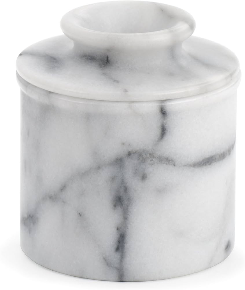 RSVP International White Marble French Butter Pot, Holds One Stick or 1/2 Cup | Made From Natural... | Amazon (US)