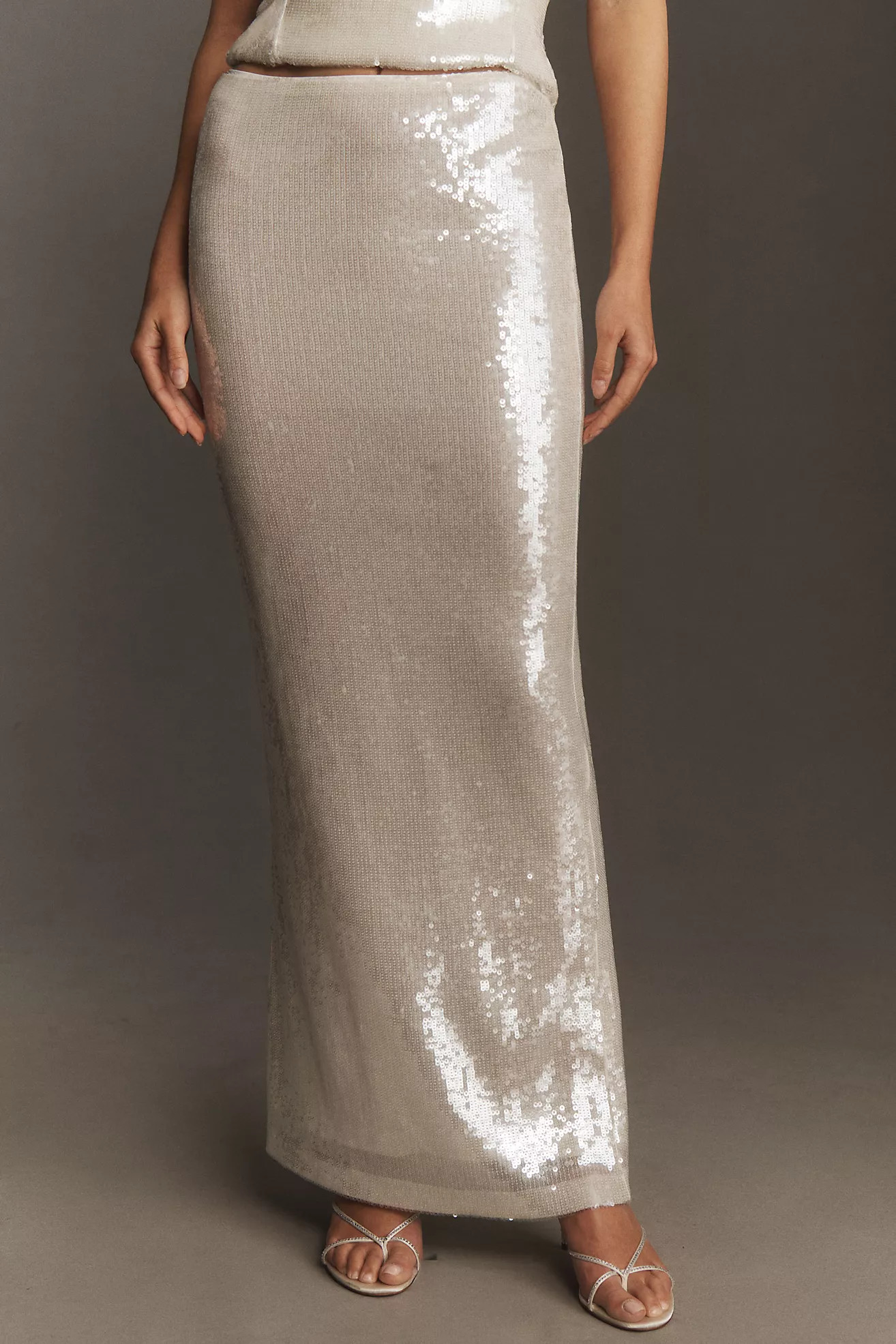 Mare Mare Sequin Shine Column Maxi Skirt | Anthropologie (US)