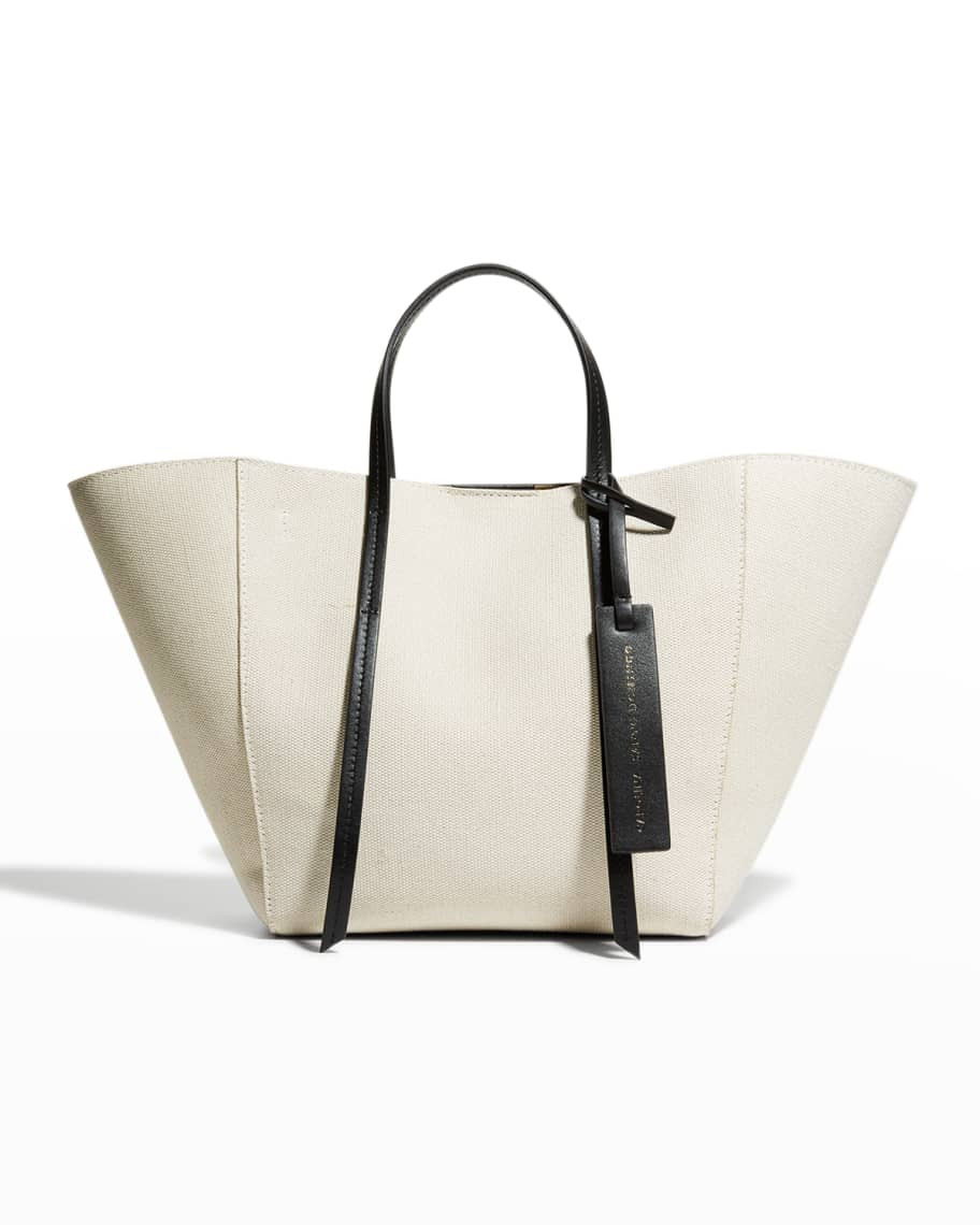 Carolina Santo Domingo Caspia Mini Shearling Tote Bag | Neiman Marcus