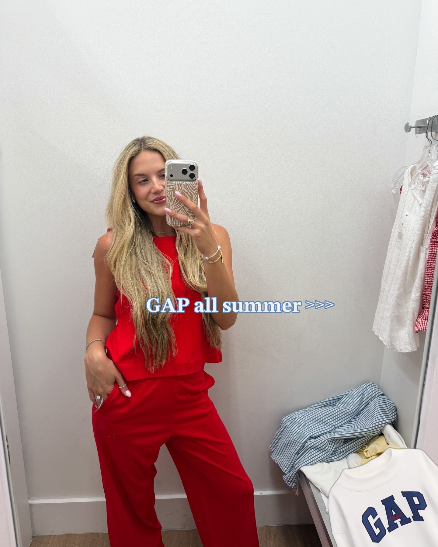 It’s a @gap Monday 🍒👖🫐⛵️🐚 More summer GAP finds I’m falling over!!! They are the OG of sweats and chic summers in my book 

Comment GAP to shop! ☀️

#gap #outfitinspo #summerstyle #styleinspo