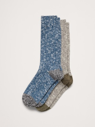 Marled Cotton Sock 2-Pack | Banana Republic (US)