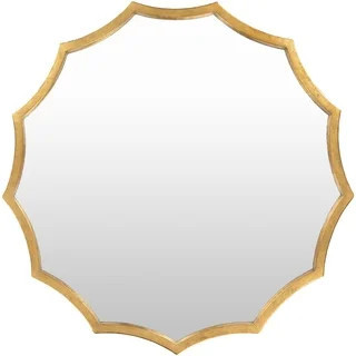 Silvia Gilded 30-inch Round Mirror - 30" x 30"Share with a friendShare | Bed Bath & Beyond