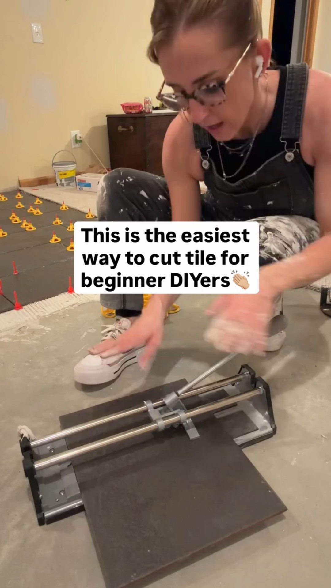If you’re new to DIY and a wet saw feels intimidating, try using a tile snap cutter instead! Works perfectly for straight cuts and super easy to use! 

Follow along @comestayawhile for more beginner-friendly DIY projects! 

Tile Flooring | Basement | DIY Tutorial

Come Stay Awhile, Amanda Vernaci

#LTKHome