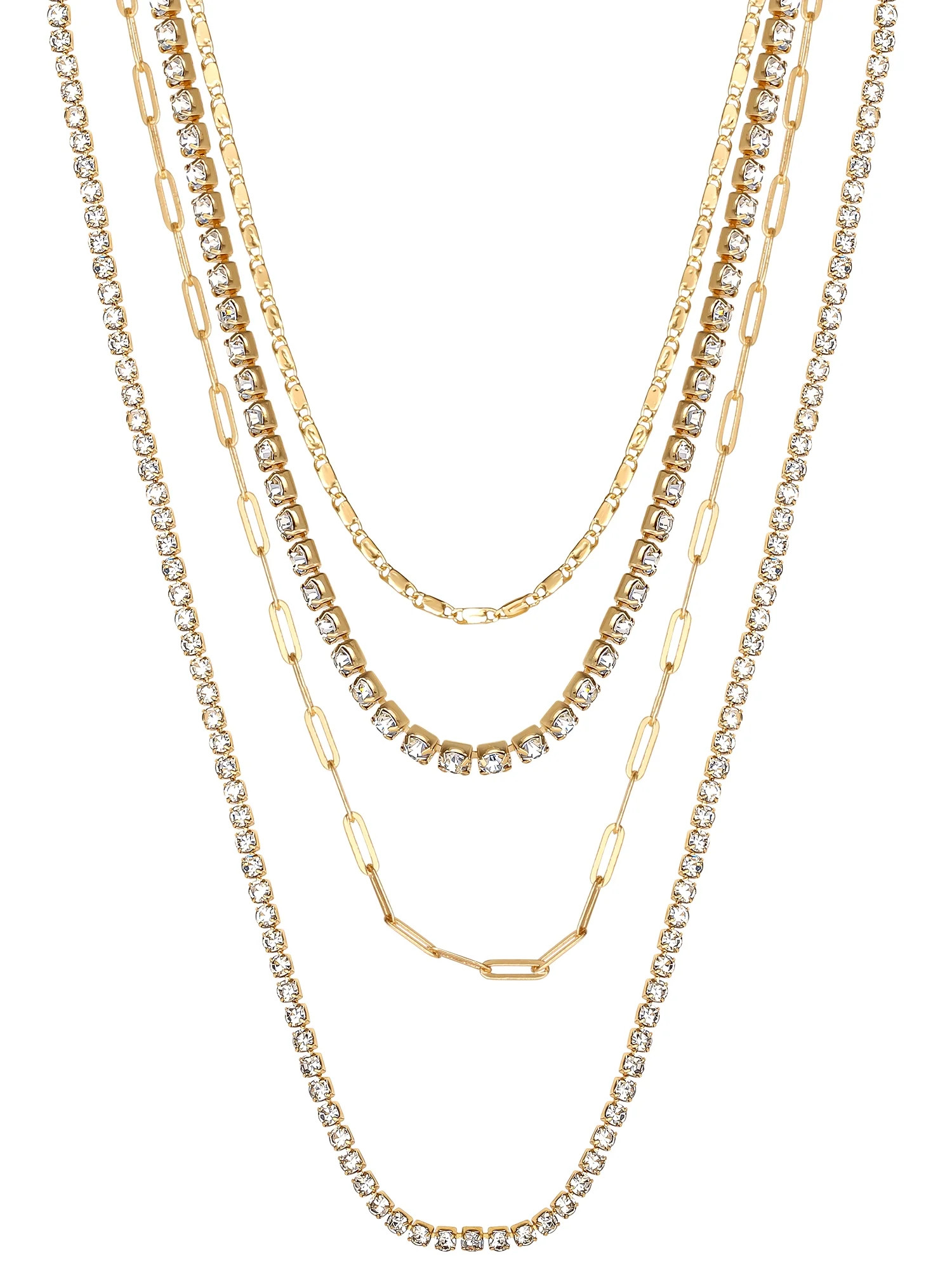 Jessica Simpson Gold tone Layer Chain Necklace | Walmart (US)