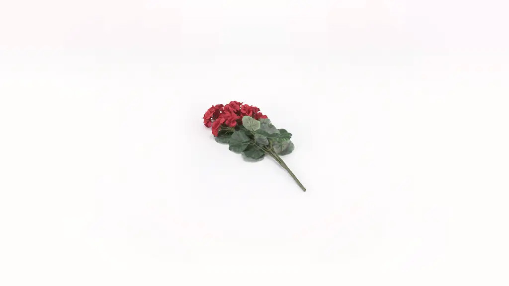 Mainstays Red Artificial Geranium Bush, 21 in, Indoor Use | Walmart (US)
