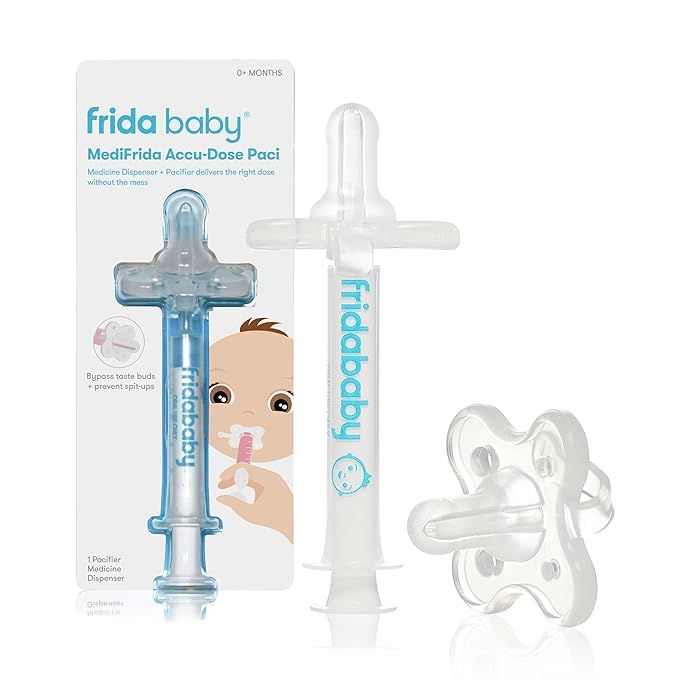 Frida Baby Medicine Pacifier, Medi Frida Baby Medicine Syringe & Accu-Dose Pacifier, Baby Medicin... | Amazon (US)