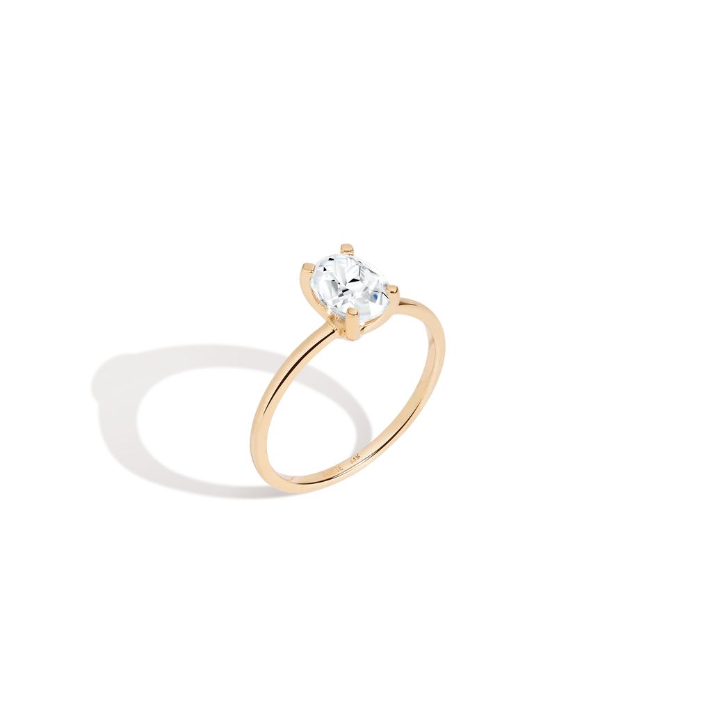 Oval Cut Solitaire Diamond Ring | AUrate New York